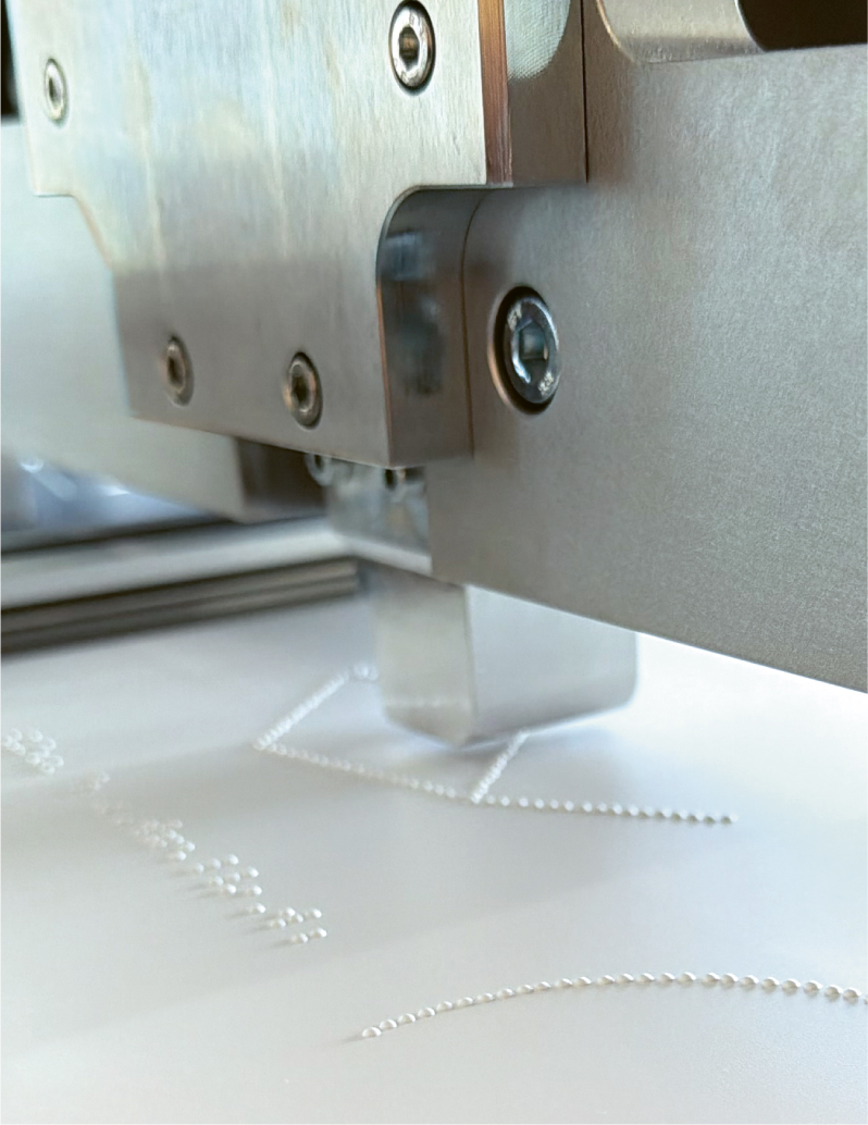 Punziermaschine Detail