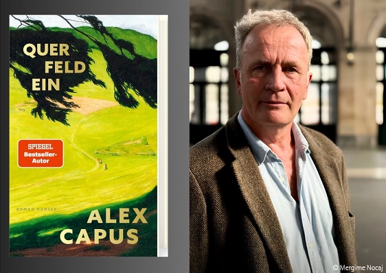 Autorenfoto Alex Capus mit Buch «Querfeldein»